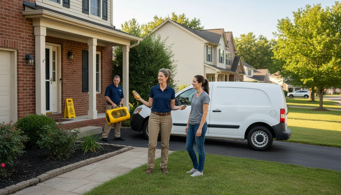 Residential water damage restoration in Gothenburg, NE